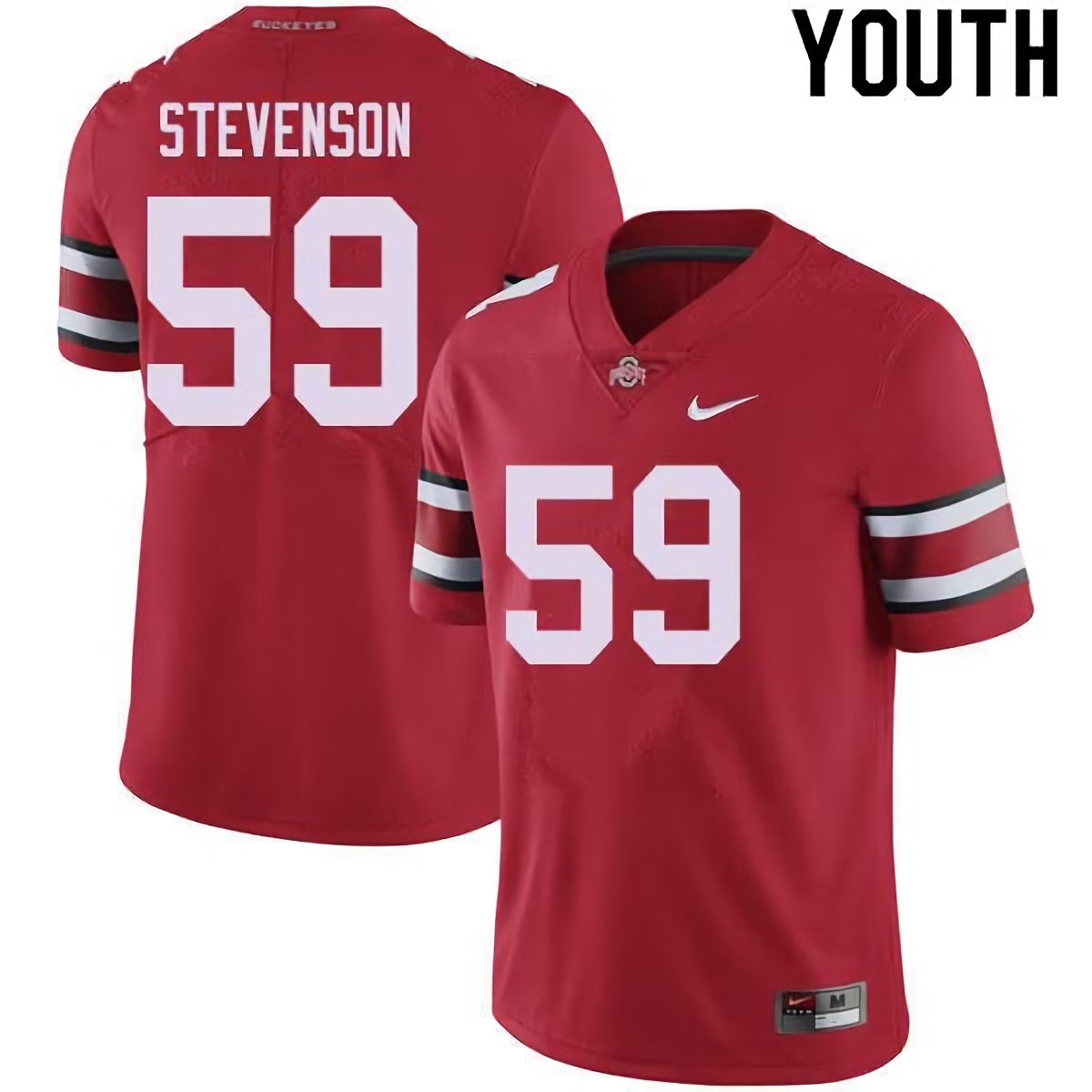 Zach Stevenson Ohio State Buckeyes Youth NCAA #59 Nike Red College Stitched Football Jersey KSO6856AU